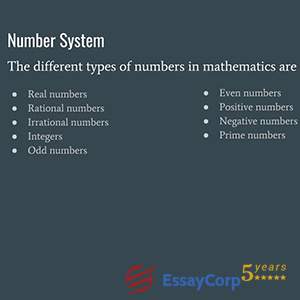 number system of arithmetic