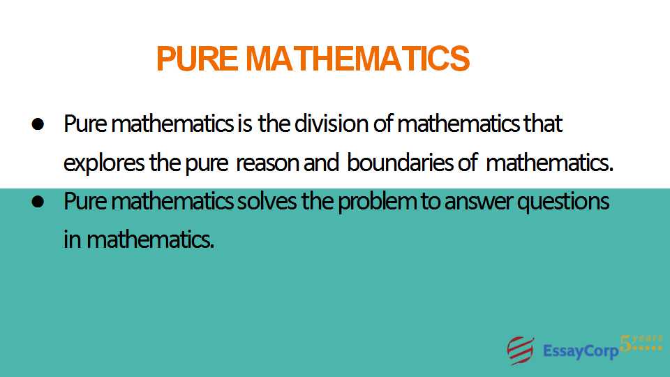 pure mathematics